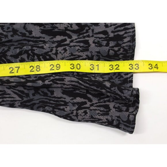 Rails Women's Zana Dress Long Sleeve Charcoal Gray Abstract Animal Print Sz Xs - Picture 5 of 10